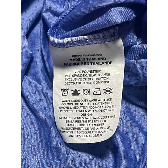 Nike Womens DriFit Breathe Running Tank Top M Lightweight Purple Mesh High Low - Picture 7 of 8